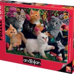 Anatolian Puzzle Kittens At Play Design.